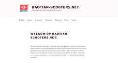 Desktop Screenshot of baotian-scooters.net