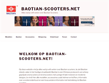 Tablet Screenshot of baotian-scooters.net